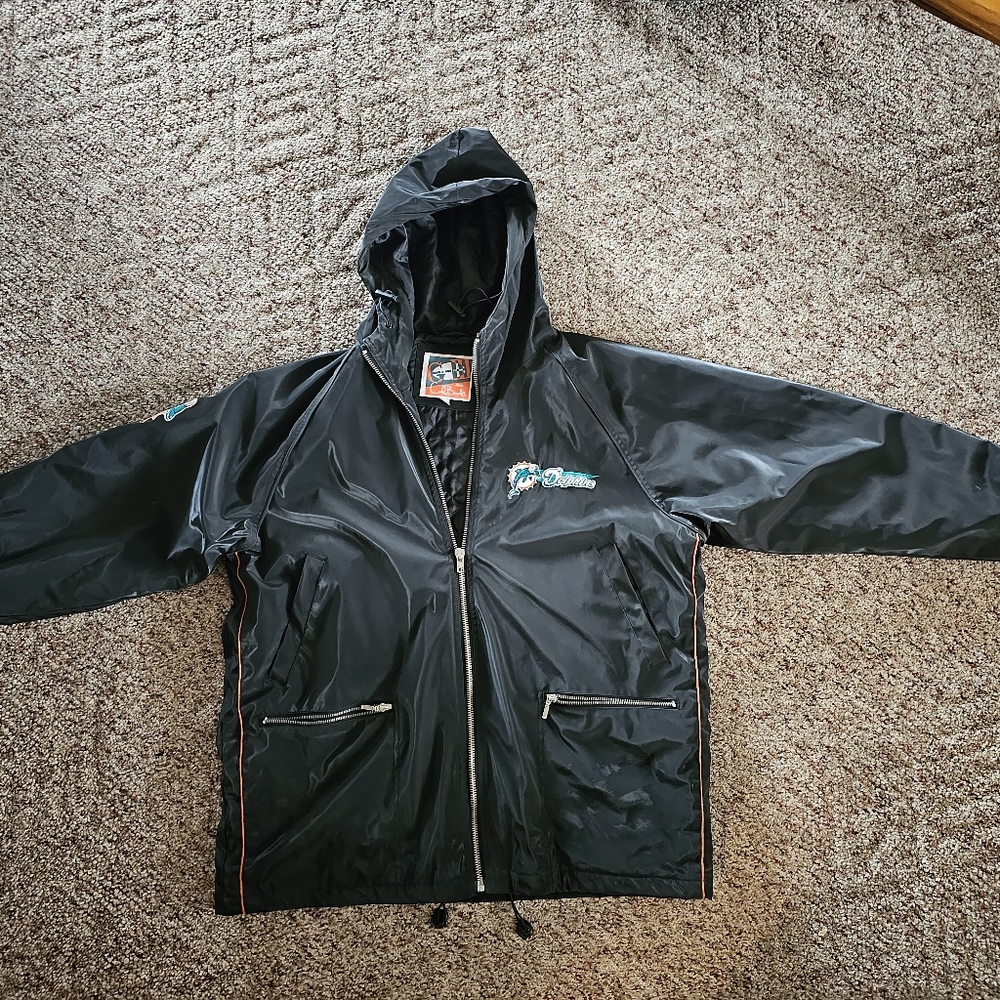 Miami Dolphins rain jacket size Large